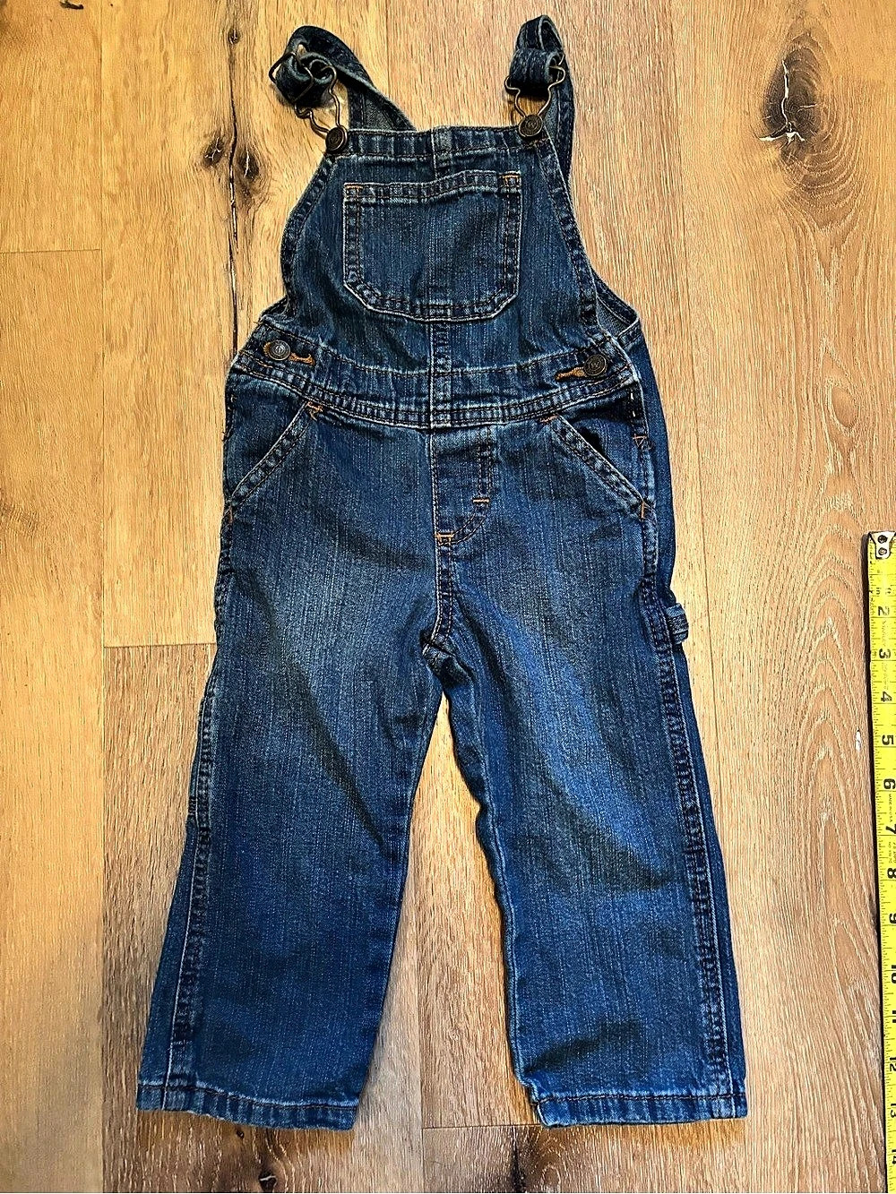 Wrangler Authentics Denim Overalls in Blue Boys 2T
